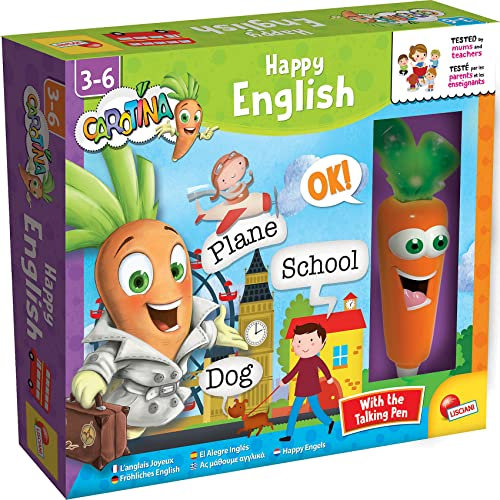 Liscianigiochi Lisciani-Carotina Stylo Parlant Happy English-Impara l'inglese, Colore, Taglia Unica, EX85606