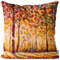 VOID Herbst Gemälde Bäume Laub Kissenbezug Kissenhülle Sofakissen Kissen Deko Outdoor-Kissen Dekokissen, Kissen Größe:50 x 50 cm
