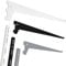 ib style® 2er Set Wandschienen | Regalträger oder Regalschienen Raster 50mm | 1-reihig | 200cm weiß