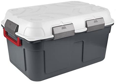 Cristalray SUNWARE Q-Line wasserdichte Aufbewahrungsbox - 130 Liter - 790x545x425mm - metallfarbig/transparent