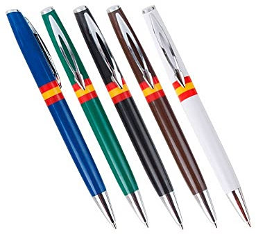 Bolígrafos, (Lote 10 unidades en colores variados), Bandera España, Bolis, Bonitos, Divertidos, Papelería y oficina, Material escolar, Tinta azul