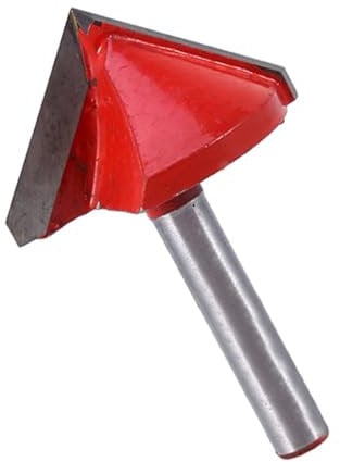 V-Nut-Schärfbit 6 * 32 Mm, Fräser, Kantenbehandlung und Nuten, 1/4-Zoll-Schaft, Massive Legierung, Zweischneidiger Fasenfräser, V-Form, Kerbe, Fräser, Holzschneider, CNC-Gravierfräser