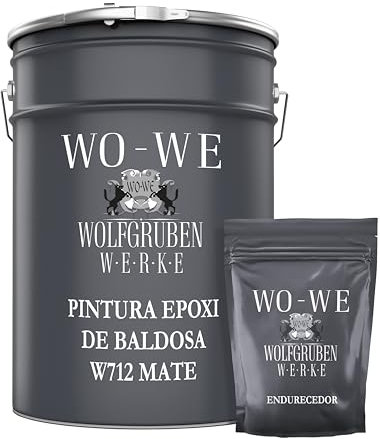 Pintura MATE Resina Epoxi para baldosas en Baño Cocina W712 - Gris luminoso - 10Kg