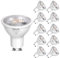 WAXP GU10 LED Lampen 5W 6500K Kaltweiß Glühbirnen, 365 Lumen, Abstrahlwinkel 120° Leuchtmittel, Ersetzt 40-50W GU10 Halogenlampen, Flimmerfrei, Nicht Dimmbar Reflektorlampen, 10er-Pack