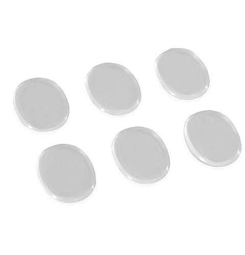 keepdrum Pad06CLR Dämpfer Pads Oberton-Dämpfer für Schlagzeug Felle und Becken Transparent