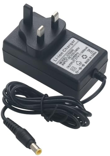 27V 500mA Replacement Battery Charger UK Plug for Gtech AirRam MK2 K9 AR02 AFT001 Cordless Vacuum Cleaner Power Supply Adapter