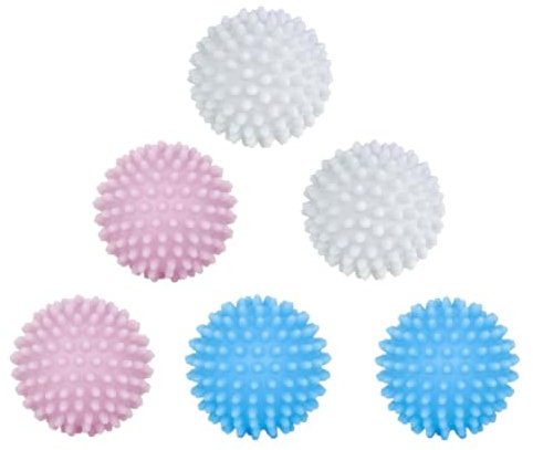 Aililong Trocknerbälle für Wäschetrockner, Waschkugeln für Waschmaschine, 6 Stück Dryer Balls Igelball Kugeln für Flauschigere Wäsche, Wiederverwendbar und Umweltfreundlich - Ideal für Daunenjacken!