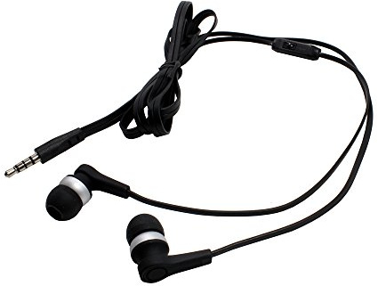 In Ear Stereo Headset kompatibel mit Samsung Galaxy Tab A9+, 3,5mm Klinke, Stereo, inkl. Rufannahmetaste