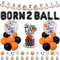 Wonmelody Sports 2nd Birthday Party Decorations Born 2 Ball Balloon Banner Sports Theme Birthday Party Decors with Basketball Happy Birthday Banner Cake Topper Football Rugby Soccer Party 2nd Boys