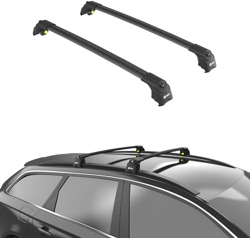 TURTLE kompatibel mit Opel Insignia Sport Tourer 2009-2017 Air2 Dachträger | SCHWARZ