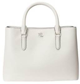 Ralph Lauren Lauren Tasche Marcy Small, Handtasche, Umhängetasche, Offwhite, Weiß