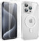 Yoedge Magnétique Coque pour iPhone 11 Pro Max 6.5'' avec 2 Pièces Protection Écran en Verre Trempé, Compatible avec MagSafe,Transparent Antichoc Silicone TPU Anti-Rayures Etui pour iPhone 11 Pro Max