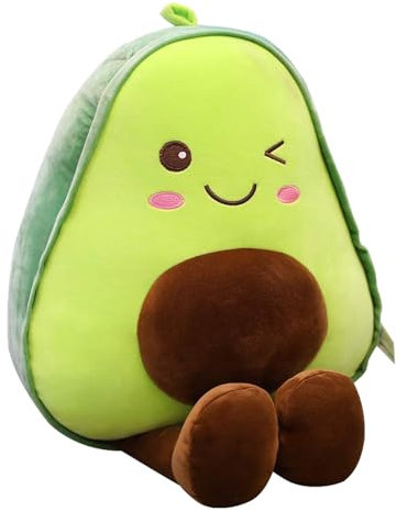 Avocado Kissen 30CM,Kuscheltier-Avocado,Kissen Stofftiere Kinder,Avocado-Plüsch-Puppe,Weiches Umarmungskissen Geschenk für Kindergeburtstag Jungen und Mädchen