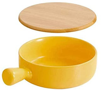 LIUSP Tazones de Sopa Porcelana Horno de cerámica Microondas Apto para microondas Cocina Color sólido Fideos Grandes Bandeja para Hornear