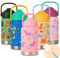 Smarthers Botella Agua Niños 350 ml - Botella Agua Acero Inoxidable con Pajita, Sin Fugas, con cepillo y pegatinas - Botella Termica Acero Inoxidable Niños, Duradera y Segura para el Colegio