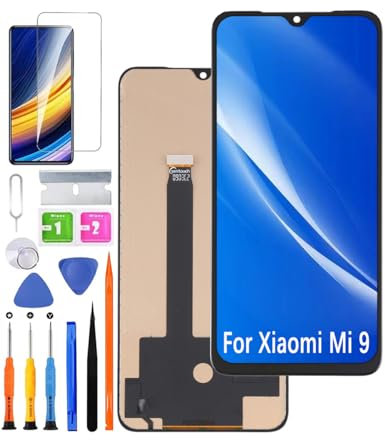 HLYGZX Pantalla LCD de repuesto para Xiaomi Mi 9 con pantalla LCD M1902F1G (incluye kit de piezas de reparación)