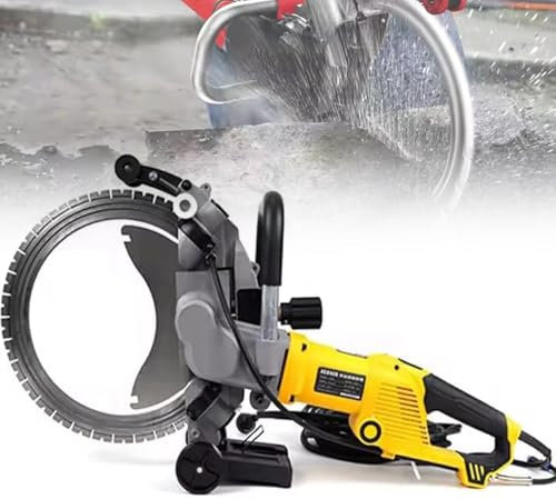 XNXYSMKJ Electric Ring Saw Wall Cutting Machine,5000W Concrete Cutting Saw,Electric Cut-Off Saw Groove Cutting Machine for Concrete,290mm Cut Depth