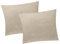 2er Set Fleece Winter Kissenbezug in 40x40cm - Beige - flauschig weich und warm, Kissenhülle, Doppelpack, Kuschelig (W-40x40cm-Beige)