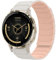 Hinnwer 18mm Bracelet Compatible avec Huawei Watch 5 42mm/Huawei Watch GT 5 Pro 42mm/GT 5 41mm/Garmin Venu 3S 41mm/Forerunner 265S, Bracelet Boucle Magnétique Silicone Lumière Stellaire Rose