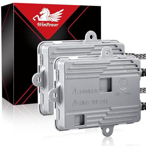 WinPower 35W Ballast HID Pilote d'ampoule Xenon AC pour Kits de Conversion HID H1 H3 H4 H7 H8 H9 H11 HIR2 HB3 HB4 H15 H13 etc., 2 Pièces