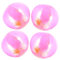 Sosoport 4 Stück aufblasbarer Wasserball Schwimmbecken Jumbo riesig aufblasbar federnd aufblasbarer Ball Strandball Bälle für Spielplatzbälle für den Außenbereich PVC Rosa