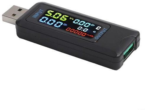 USB C Power Meter Tester, 4.5-36V 0-5A Digital Multimeter Voltmeter Ammeter For Laptop Tablet Phone Charger Battery(A)