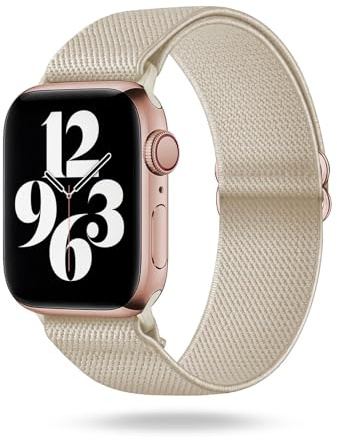 ONEFLOW Flex Loop Kompatibel mit Apple Armband Elastisch, Textil Stoff iWatch Armbänder Damen Herren Sport, Sportarmband Nylon Ersatz Watch Band Flexibel