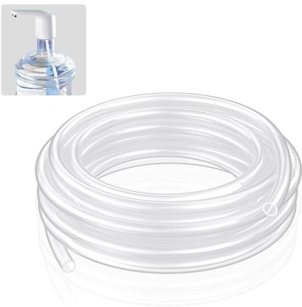 Pawfly Tuyau Silicone Qualité Alimentaire 3 m Diamètre Intérieur 9.5 mm Diamètre Extérieur 12.7 mm Haute Température Pour Brassage Maison Vinification Flexible Transparent Tuyau Air Aquarium