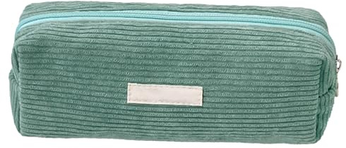 Qidures Pencil Case, Mäppchen Cord Stoff, Federmäppchen Für Mädchen Teenager, Schlamppermäppchen Damen, Federtasche Stiftetasche Stiftemappe Pencil Case Schulmäppchen Für Schule, Büro