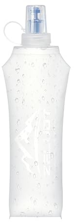 Zelvot Laufweste Soft Flask 500ml, Faltbare Trinkflasche zum Laufen | Nur 50 g, BPA- und PVC-freies TPU, Bissventil, breite Öffnung, auslaufsicher, für Trinkrucksäcke, Radfahren und Skifahren