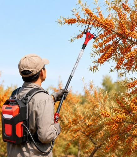 ZHIGUANYUN Rastrello telescopico per la Raccolta delle Olive 250W