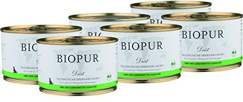 Bio Diät-Hundefutter bei Allergischen-Erkrankungen für Hunde 6x400g