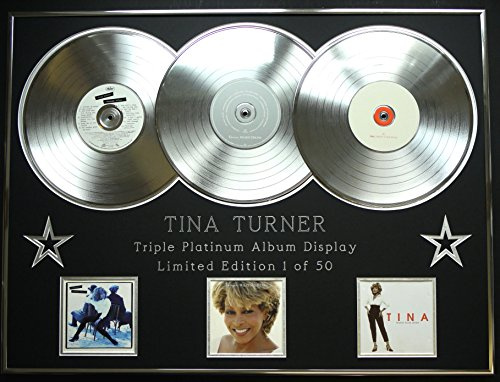 TINA TURNER/TRIPLE PLATINUM ALBUM DISPLAY/FOREIGN AFFAIR + WILDEST DREAMS + TWENTY FOUR SEVEN/COA