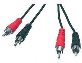 121AV 2 RCA Cable HQ Audio 2RCA to 2RCA Male Stereo Audio Cable for Surround Sound/Dolby Digital/DTS, DJ Controller, Home Theater, Gaming Consoles, HDTV, Hi-Fi Systems (1.5 Meters)