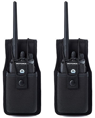 Universal Radio Case Two Way Radio Holder Universal Pouch for Walkie Talkies Nylon Holster Accessories for Motorola MT500, MT1000, MTS2000 and Similar Models by Luiton(2 Pack)