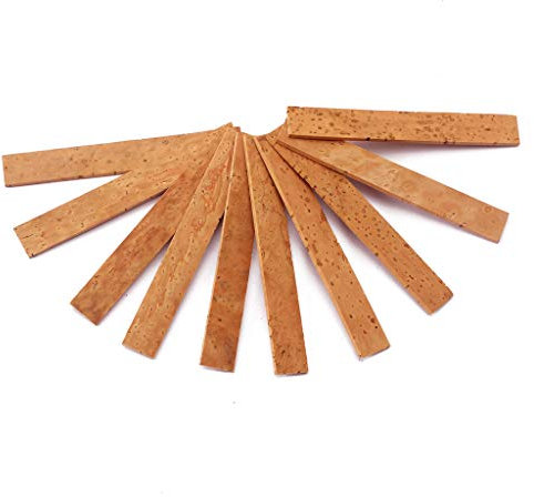 Alnicov Saxophon-Korken, Sopran/Tenor/Alt-Hals, Kork-Saxophonteile, Musikinstrument-Zubehör, 83,5 x 12 x 2 mm, 10 Stück