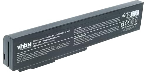 vhbw Akku Ersatz für Asus 15G10N373800 | 90-NED1B2100Y, 15G10N373, A32-N61, A32-M50 für Notebook (4400 mAh, 11,1 V, Li-Ion)