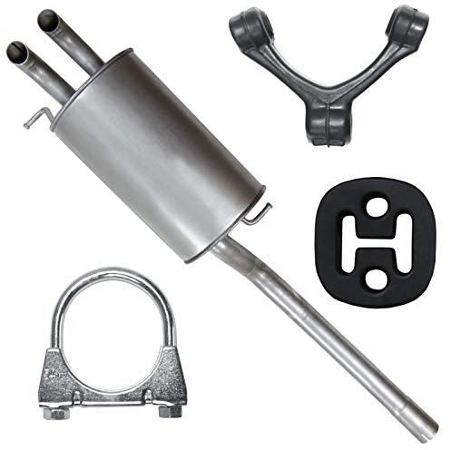 Adamot Endschalldämpfer Auspuff Endtopf für VW Caddy III 3 2K 1.9 TDI