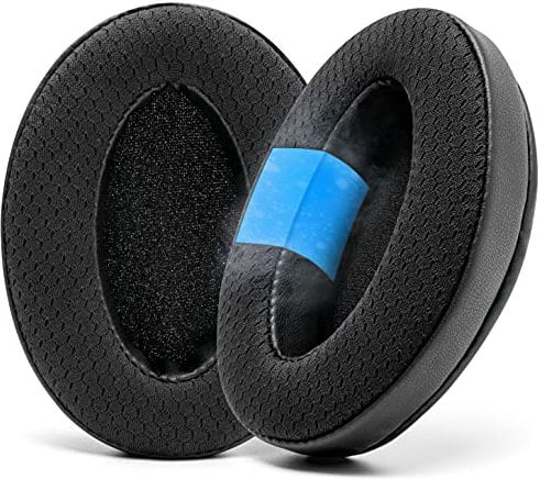 WC Freeze Hybrid Fabric Cooling Gel Ersatz-Ohrpolster – kompatibel mit HyperX Cloud, Steelseries Arctis, ATH M50X, Turtle Beach Stealth und mehr – bequem und länger kühl | Black