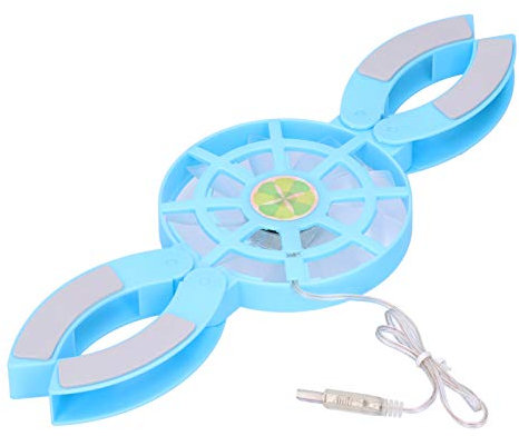 VBESTLIFE Laptop Cooler Pad, Folding Laptop PC Cooling Pad, Four Feet Luminous USB Cooling Base (blue)