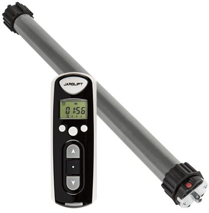 jarolift 5 x Elektronischer Funk-Rollladenmotor Rohrmotor TDEF 10/13 inkl. Funkhandsender Timer 4-Kanal TDRCT 04 mit integrierter Zeitschaltuhr