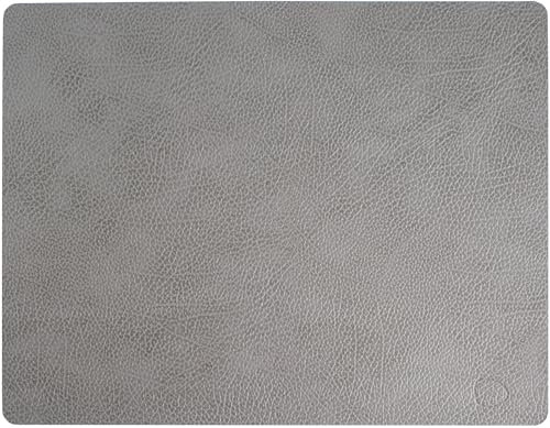 LindDNA Tischset Square aus recyceltem Hippo Leder in der Farbe Anthracite-Grey mit Einer Größe von 35x45cm, 98873