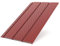 Bryza Kunststoffpaneele Rot RAL3011 1,50m Wandpaneele Deckenpaneele Innen und Außen Unterdachpaneele Dachkasten Wandverkleidung Holzoptik (Paneele perforiert 1,50x0,305m)