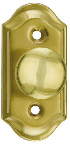 AZERODESIGN Tirador de puertas armario y de maletero, pack de dos piezas, medidas de tirador armario 115mmx32mm y maletero 65mmx32mm en acabado pulido brillo estilo clásico (65MM)