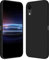 RankOne Custodia per iPhone XR (6.1 Inches) Cover Morbida in Silicone TPU - Nero