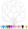 Luftballons transparent, 100 Stück 10 Zoll Luftballons transparent Matt, 2.2g Latex Luftballons, Luftballons Matt, für Geburtstagsfeiern, Jubiläumsfeiern, Hochzeiten, Baby Party, Partydekorationen