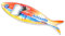 Kühlschrankmagnet Alicante 14 cm Flaschenöffner Surfbrett Spanisch Souvenir Kühlschrankmagnet Souvenir in Fischform