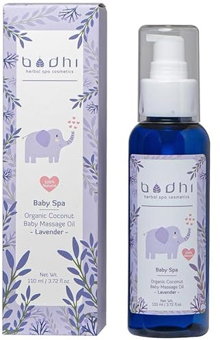 Bodhi® Bio Babyöl LAVENDEL 110ml - Premiumqualität Körperöl für Neugeborener und Kinder, Feuchthalteöl und Massageöl für zarte Babyhaut, 100% Natürlich & Vegan