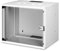 DIGITUS Armadio di rete - Rack 19 pollici 9 U - non montato - montaggio a parete - profondità 400 mm - profondità utile 327 mm - Capacità di carico 60 kg - porta in vetro - serie SOHO Pro - grigio