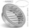 EFUTURETIME Griglia Aerazione 150mm Tonda in Acciaio Inox con Rete Metallica, Bocchetta Aerazione per Cucina, Bagno e Esterno
